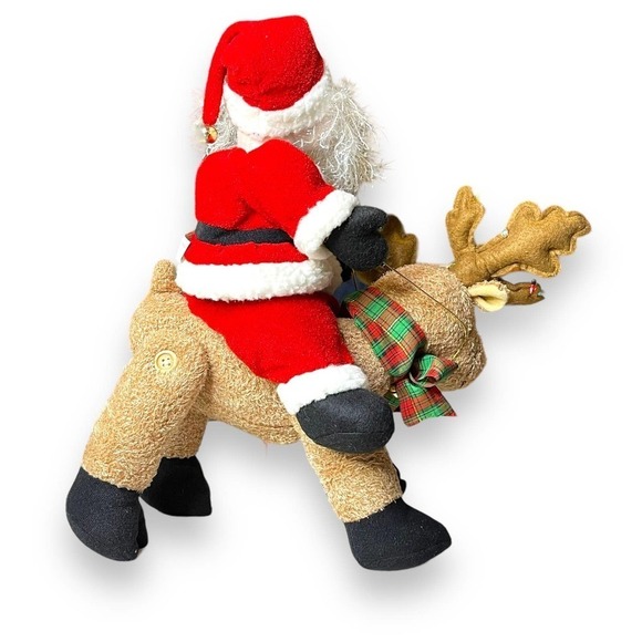 VTG Electronic Singing Dancing Jingle Bell Santa Reindeer WORKING - Picture 6 of 15
